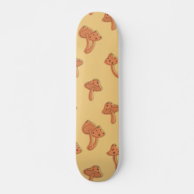 Pilzmuster Skateboard (Vorne)