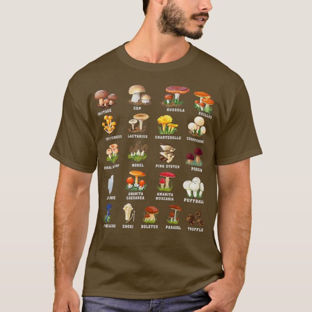 Pilzmykologie Herz Fungi für die Natur T-Shirt (Vorderseite)