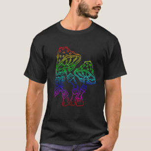 Pilzmykologie Morchel LGBTQ Jagd Sammeln Spaß T-Shirt