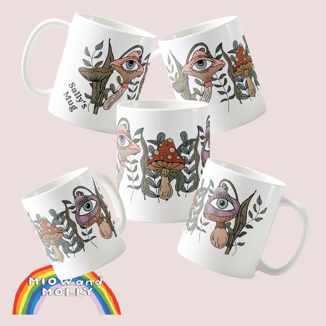 Pilzpilze aus Friend, die Retrowald fressen Kaffeetasse (Von Creator hochgeladen)