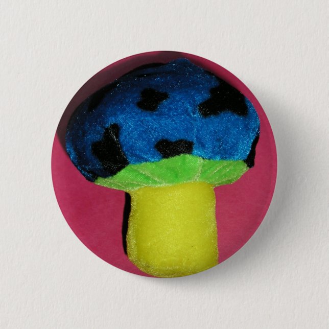 Pilzrot Button (Vorderseite)