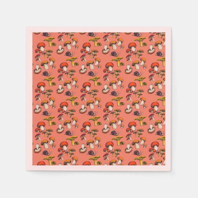 Pilzsäcke Serviette (Vorderseite)