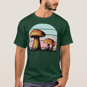 Pilzsammler Vintage Retro Stil Mykologie Pilze T-Shirt