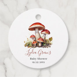 Pilzsäulendusche einladen, Fall Gender-Neutral Geschenkanhänger