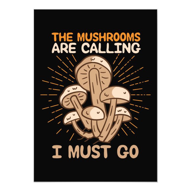 Pilzschmieden rufen fotodruck (Vorne)