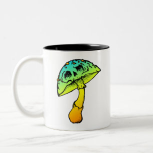 Pilzskull Zwei-Tone-Tasse Zweifarbige Tasse