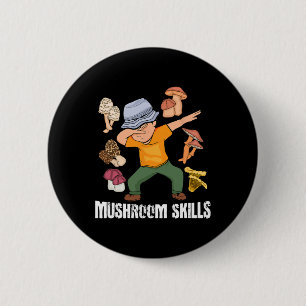 Pilzsuchender Liebhaber Männer Fugi Sammeln Pilze Button