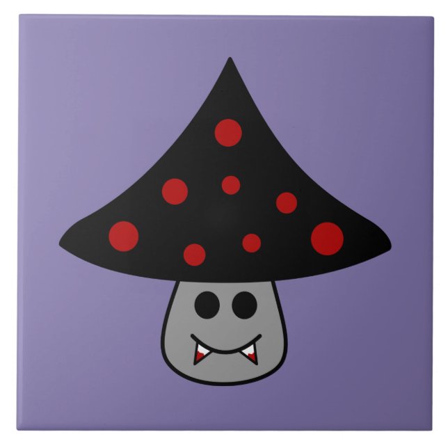 Pilzvampire-Keramik-Fliese Fliese (Vorderseite)