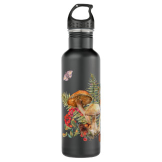 Pilzwald Botanische Wasserflasche Edelstahlflasche