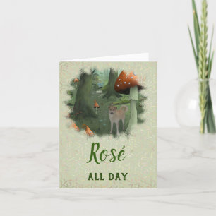 Pilzwald Feiertagskarte