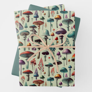 Pilzwald Geschenkpapier Set