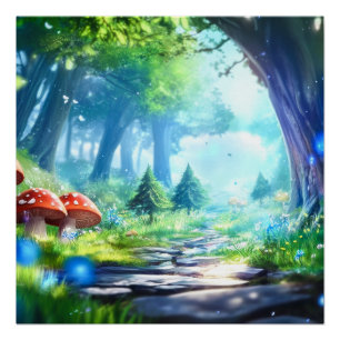 Pilzwald Poster