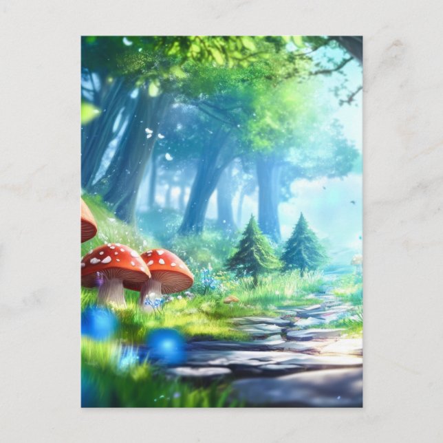 Pilzwald Postkarte (Vorderseite)