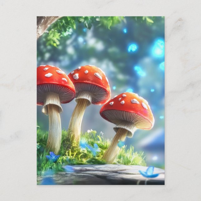 Pilzwald Postkarte (Vorderseite)