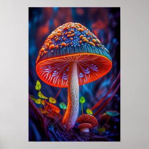 Pilzwald Ruhe Stille Friedliche Natur Zen Poster