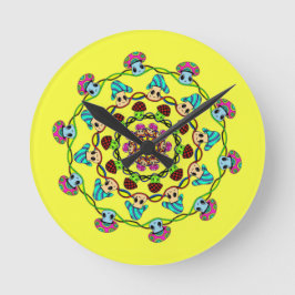 Pilzwand Runde Wanduhr