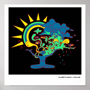 Pilzwolke Poster
