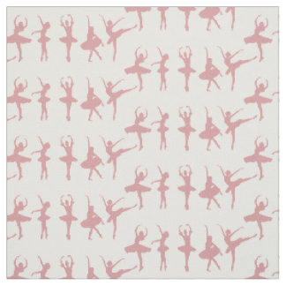 Pima-Baumwolle Rosa Ballerinas Bastel- und Nähnähs Stoff