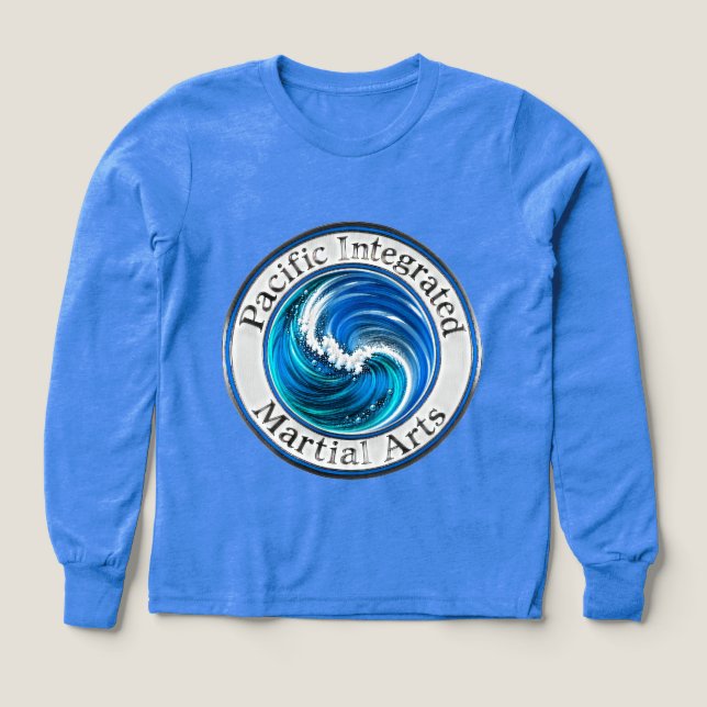 PIMA Langarmshirt farbiges Logo (Design Vorderseite)