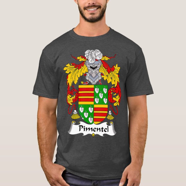 Pimentel Coat of Arms Familienwappen T-Shirt (Vorderseite)