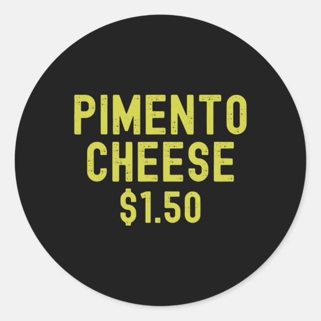 Pimento Cheese Golf Dad Master Golf Players August Runder Aufkleber (Vorderseite)