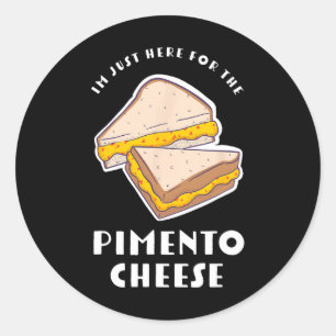 Pimento-Käse-Sandwich - Lustige Meister-Golfer Runder Aufkleber