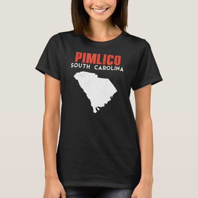 Pimlico South Carolina USA Staat America Travel T-Shirt (Vorderseite)
