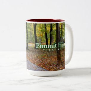 Pimmit Hügel-Park-Weg-Tasse Zweifarbige Tasse