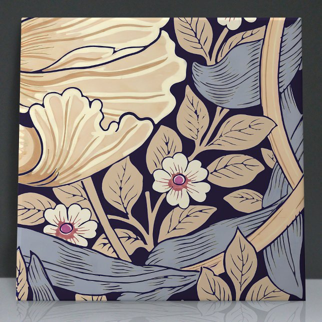 Pimnel Nahtlos 10 von 12 Dusty Blue & Yellow Fliese (Von Creator hochgeladen)