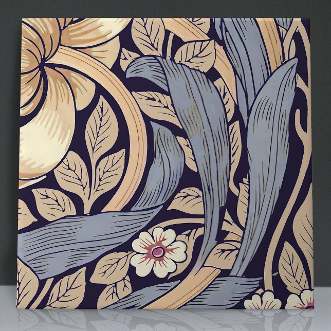 Pimnel Nahtlos 12 von 12 Dusty Blue & Yellow Fliese (Von Creator hochgeladen)