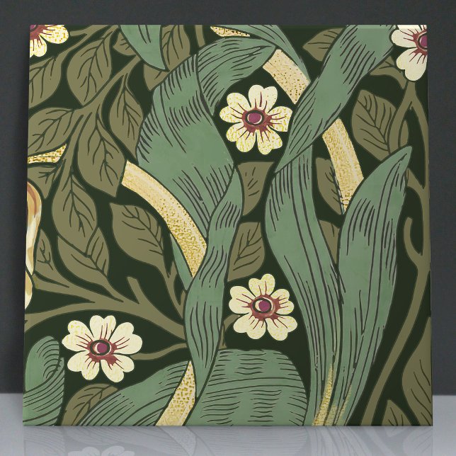 Pimnel Nahtlose 12 von 12 Imitaten Gold & Sage Gre Fliese (Von Creator hochgeladen)