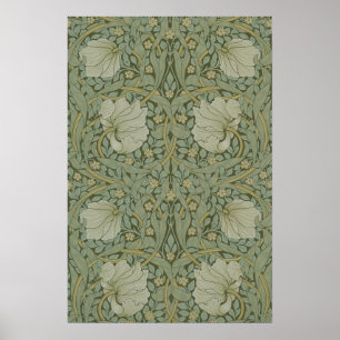 Pimnel von William Morris Vintag Floral Textile Poster
