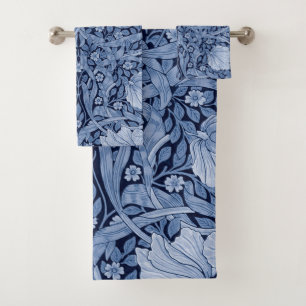 Pimpernel Blue Monotone, William Morris Badhandtuch Set