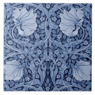 Pimpernel Blue Monotone, William Morris Fliese