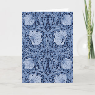 Pimpernel Blue Monotone, William Morris Karte
