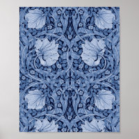 Pimpernel Blue Monotone, William Morris