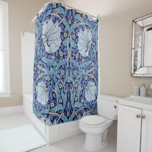 Pimpernel Blue, William Morris Duschvorhang