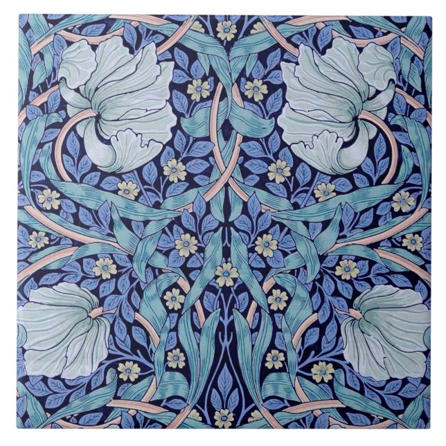 Pimpernel Blue, William Morris Fliese (Vorderseite)
