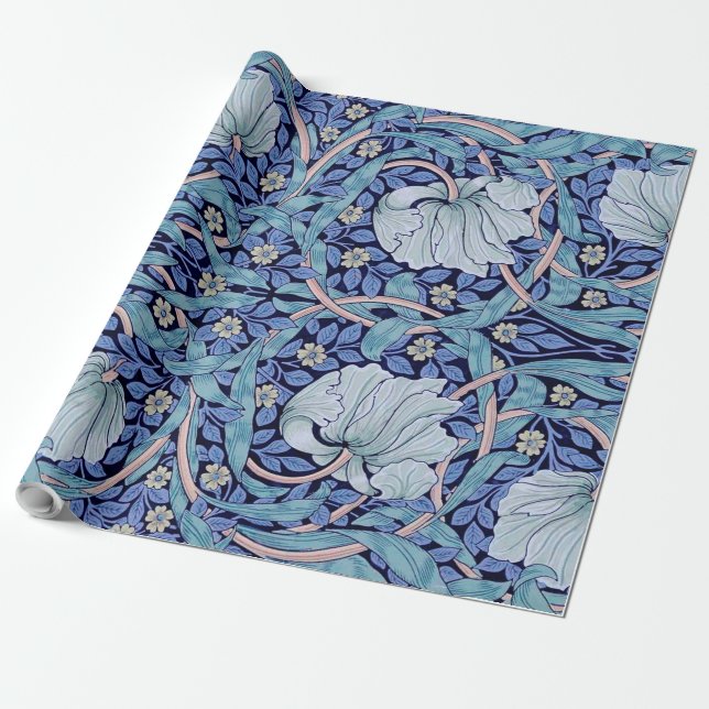 Pimpernel Blue, William Morris Geschenkpapier (Ungerollt)