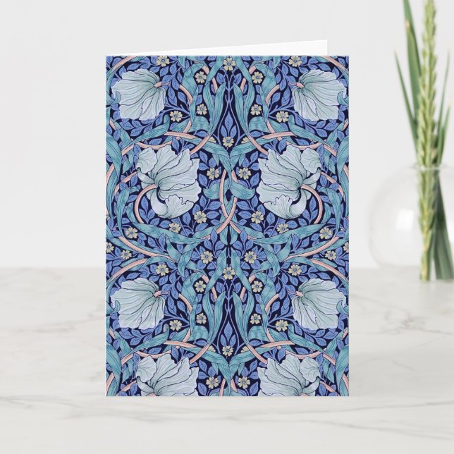 Pimpernel Blue, William Morris Karte (Vorderseite)