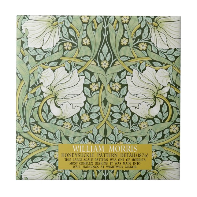 Pimpernel Design von William Morris Fliese (Vorderseite)