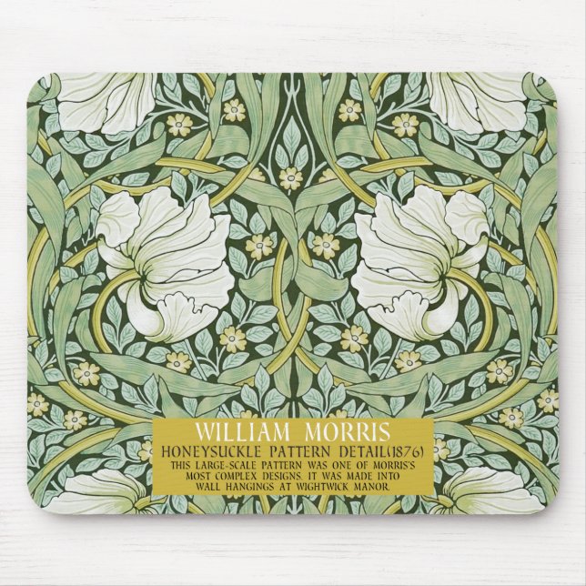 Pimpernel Design von William Morris Mousepad (Vorne)