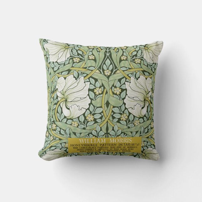 Pimpernel Design von William Morris Pillow Case Kissen (Vorderseite)