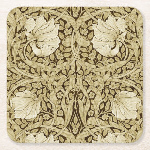 Pimpernel Gold, William Morris Rechteckiger Pappuntersetzer