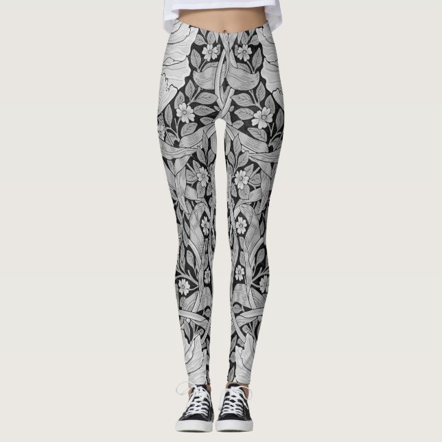 Pimpernel Gray Monotone, William Morris Leggings (Vorderseite)