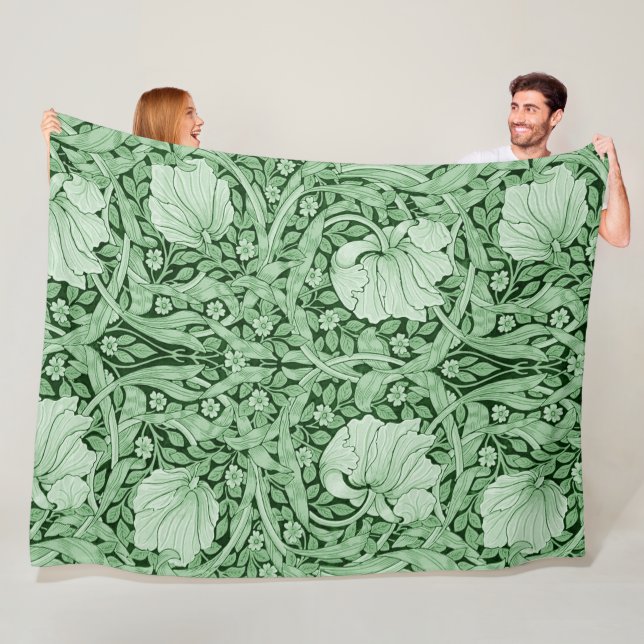 Pimpernel Grün, William Morris Fleecedecke (Beispiel)
