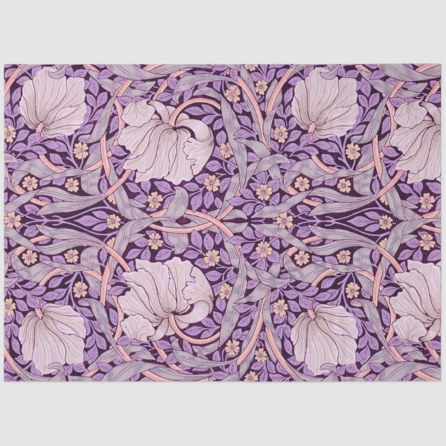 Pimpernel Lila, William Morris Seidenpapier (Vorderseite)