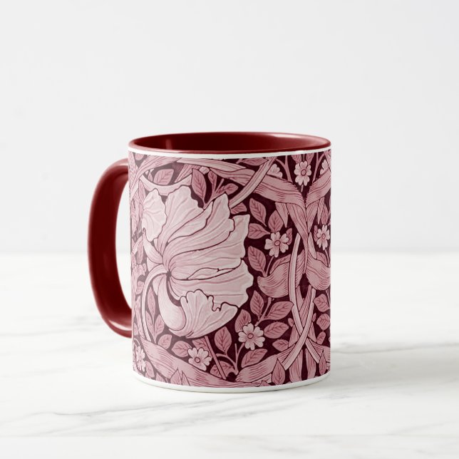 Pimpernel Maroon, William Morris Tasse (Vorderseite Links)