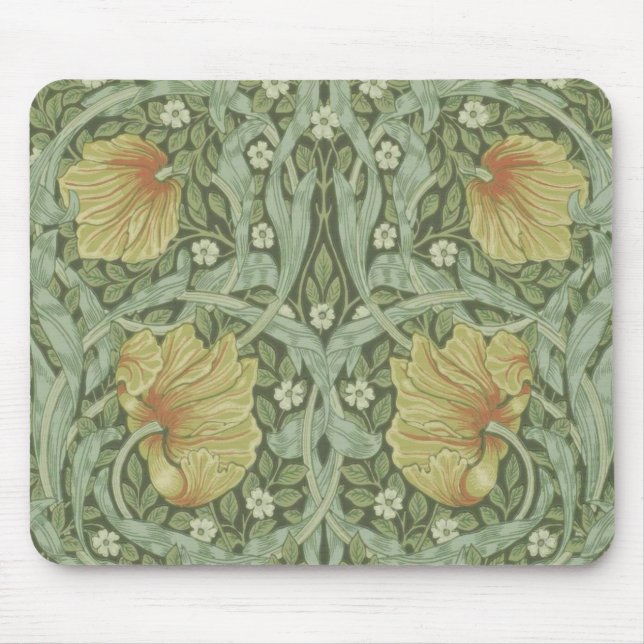 Pimpernel Pattern (von William Morris) Mousepad (Vorne)