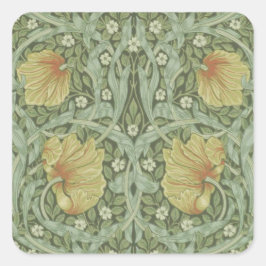 Pimpernel Pattern (von William Morris) Quadratischer Aufkleber